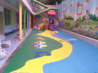 幼儿园游乐场塑胶地面